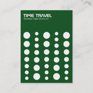 Time Travel v1.2 - White on Green 0a4e19 Visitenkarte