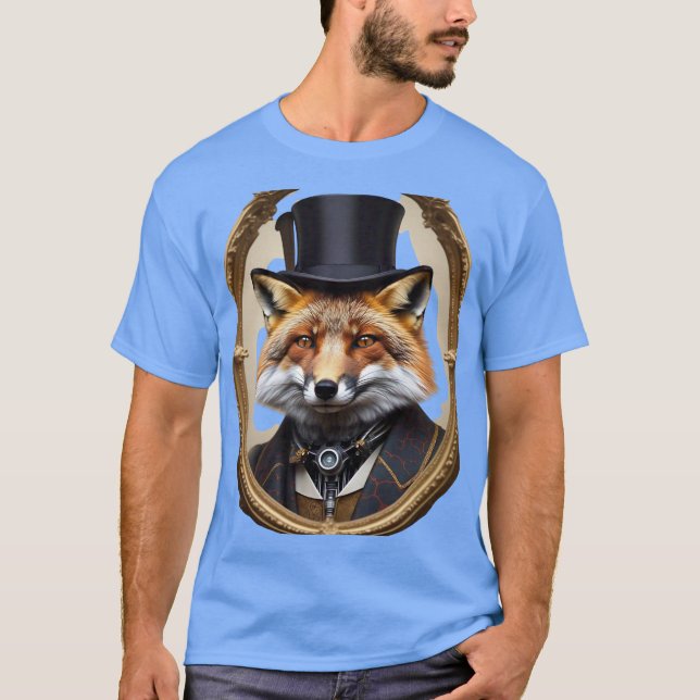 👑 Time-Travelling Fox Majesty T-Shirt (Vorderseite)