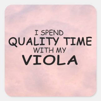 Time Viola Square Sticker
