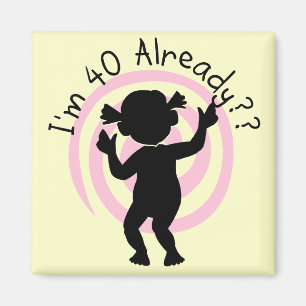 Time Warp 40 Bereits Hemden und Geschenke Magnet