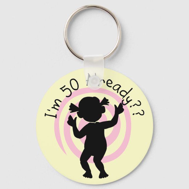 Time Warp 50 Bereits Shirts und Geschenke Schlüsselanhänger (Vorderseite)