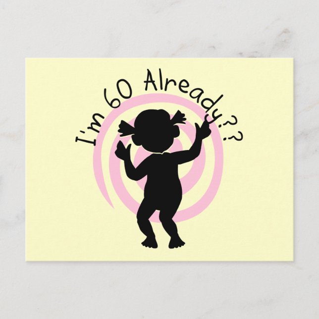 Time Warp 60 Bereits Shirts und Geschenke Postkarte (Vorderseite)