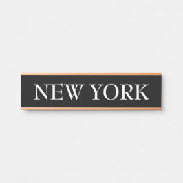 Time Zone World Clock Türschild