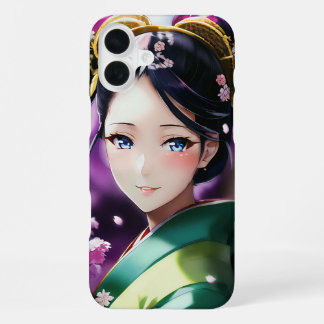 Timeless Beauty – Elegant Japanese Portrait Phone  iPhone 16 Plus Hülle