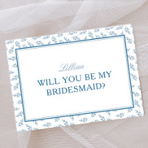 Timeless Blue Garden Elegante Bridesmaid Vorschlag