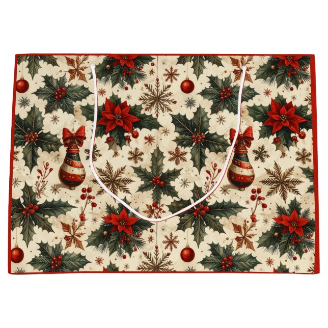 Timeless Christmas Große Geschenktüte (Vorderseite)