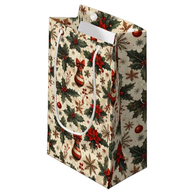 Timeless Christmas Kleine Geschenktüte (Vorderseite Schrägansicht)