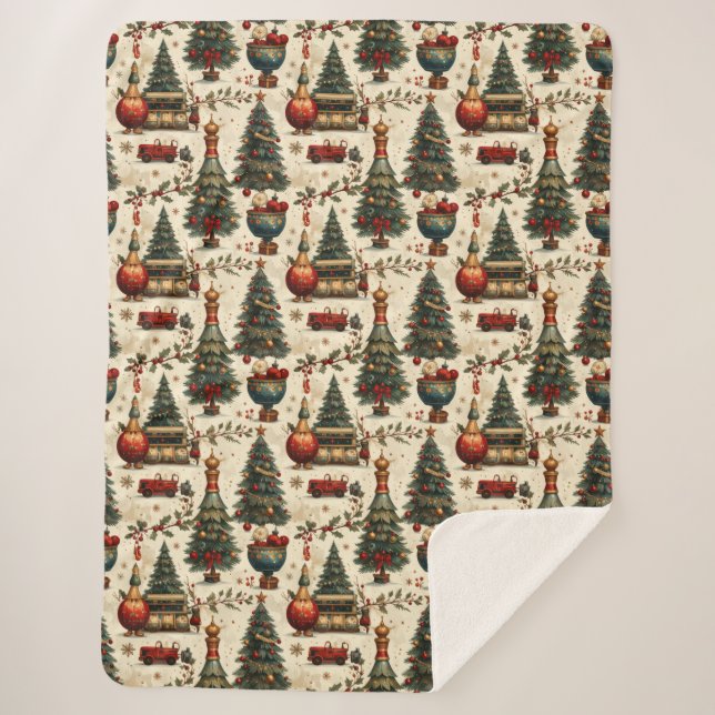 Timeless Christmas Vibes Sherpadecke (Vorderseite)