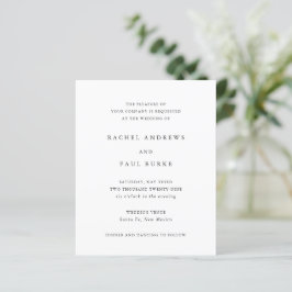 Timeless Classic Formal Wedding Invitation