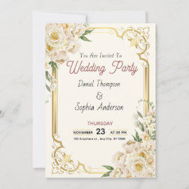 Timeless Elegance Wedding Invitation Einladung