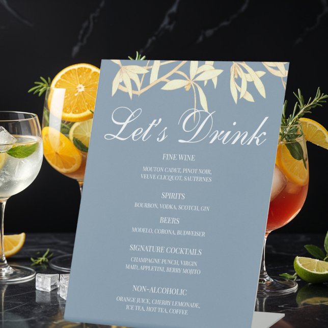 Timeless Floral Symphony in Blue Menu Bar Sockelschild (Von Creator hochgeladen)