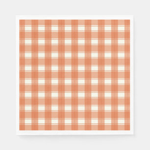 Timeless Gingham Orange Serviette