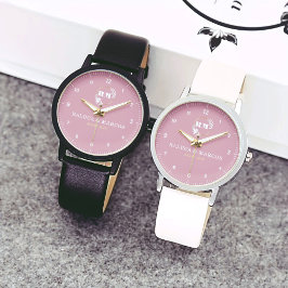Timeless Minimalist Couple’s Customizable Design Armbanduhr