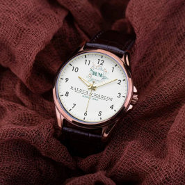 Timeless Monogrammed Couple’s Name Armbanduhr