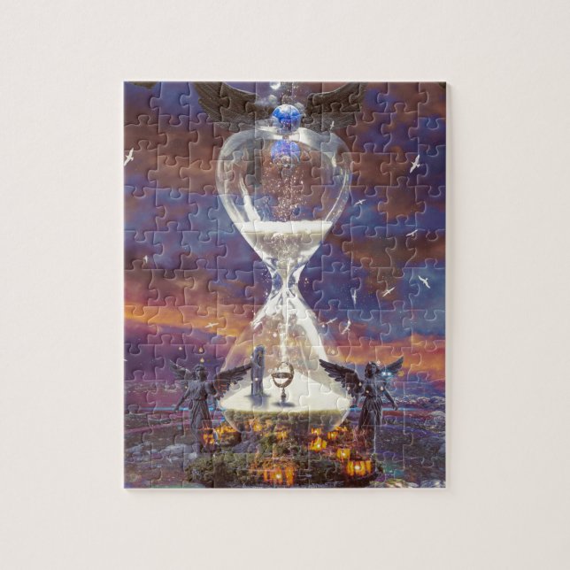 Timeless puzzle hourglass clock (Vertikal)