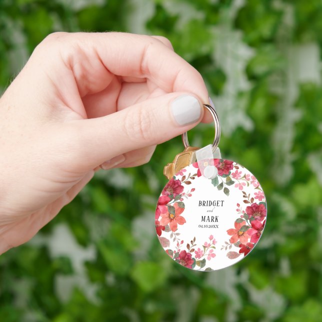 Timeless Red Wedding Schlüsselanhänger (Hand)