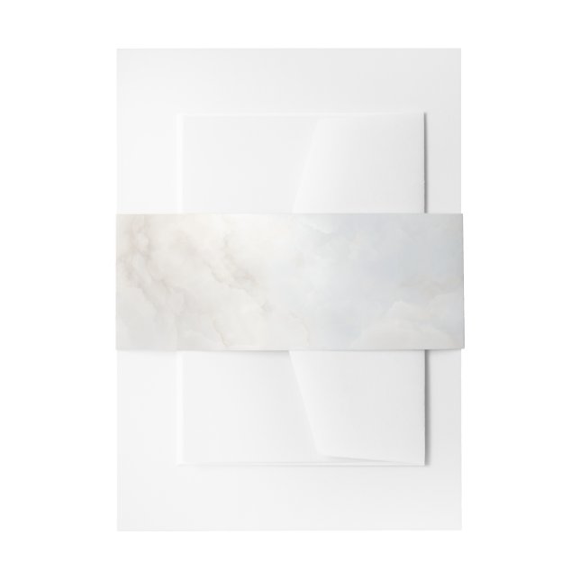 Timeless Refined Modern Luxury Marble Einladungsbanderole (Vorderseite Beispiel)