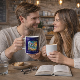 Timeless Reflections: Surreal Coastal Dreamscape Kaffeetasse