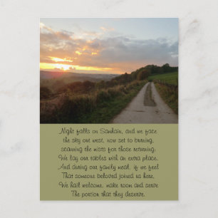 Timeless Samhain Sunset Postkarte