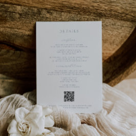 Timeless Vines Crest Dusty Blue Details Card Einladung