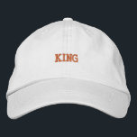 Timeless White Hat Royal King Stickerei Herrenkapp Bestickte Baseballkappe<br><div class="desc">Ein zeitloser weißer Hut mit königlicher "King" Stickerei,  der Komfort und Stil bietet.</div>
