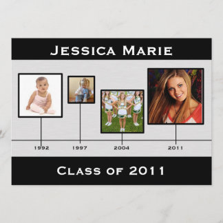 Timeline Schwarz-Graue Abschluss-Einfärbung Ankündigung