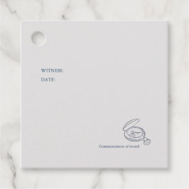 Timepiece- Minimalist Wedding Geschenkanhänger