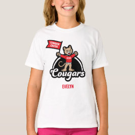 Timer Creek Elementary Cougar Mascot T - Shirt