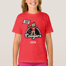 Timer Creek Elementary Cougar Mascot T - Shirt