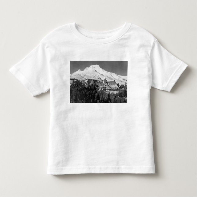 Timerline Häuschen und Mt.-Hauben-Fotografie Kleinkind T-shirt (Vorderseite)