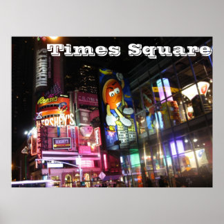 Times Square bei Nacht Poster