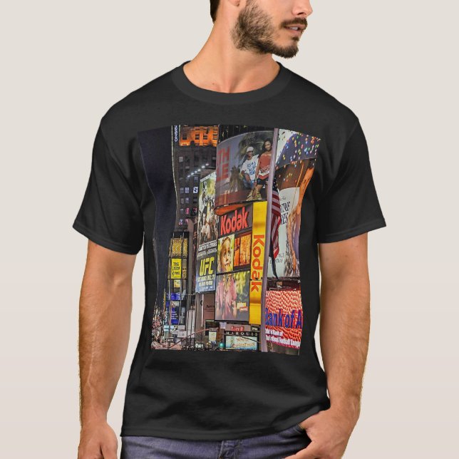 Times Square leuchtet New York City T-Shirt (Vorderseite)