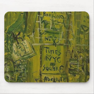 TIMES SQUARE LIMETTE MOUSEPAD