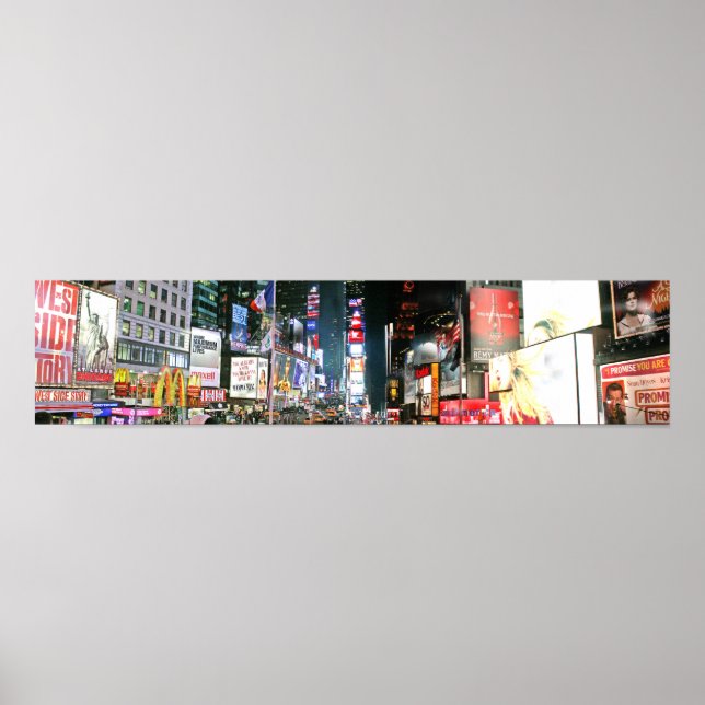 Times Square nachts Poster (Vorne)