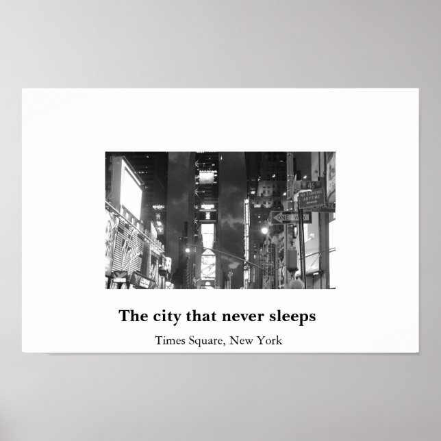 Times Square, New Poster (Vorne)