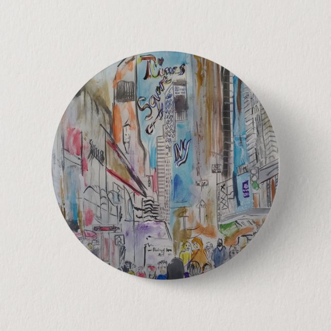 Times Square New York City Button (Vorderseite)
