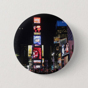 Times Square New York City Button