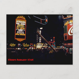 Times Square, New York City, Color Neon Foto 1941 Postkarte