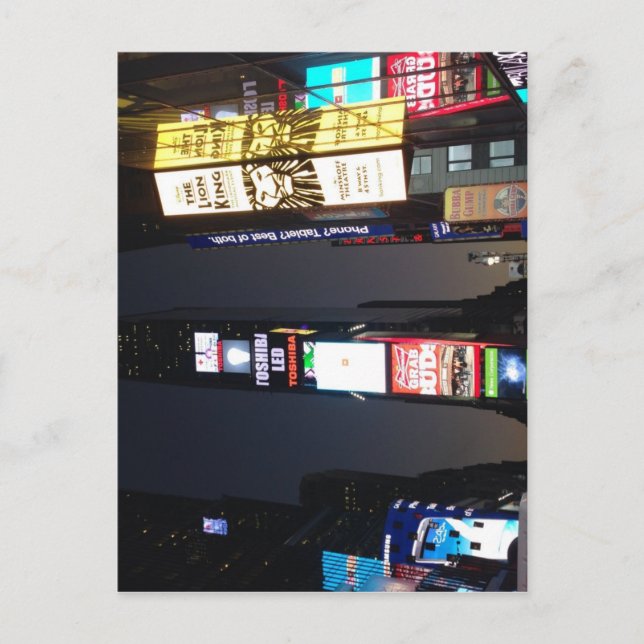 Times Square - New York City Postkarte (Vorderseite)
