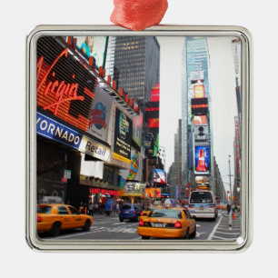 Times Square, New York City, USA Silbernes Ornament