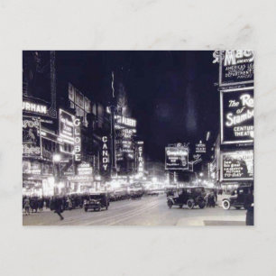 Times Square, New York City Vintage Postkarte