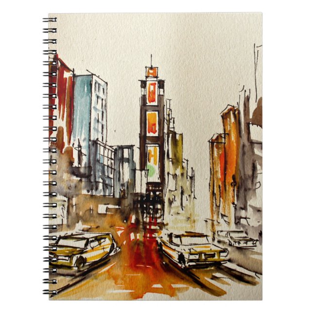 Times Square-Notebook Notizblock (Vorderseite)