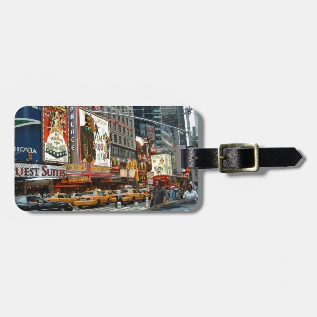 Times Square NY Gepäckanhänger (Vorderseite horizontal)
