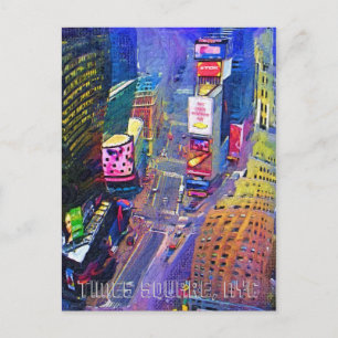 Times Square, NYC, New York City, Skyline Postkarte