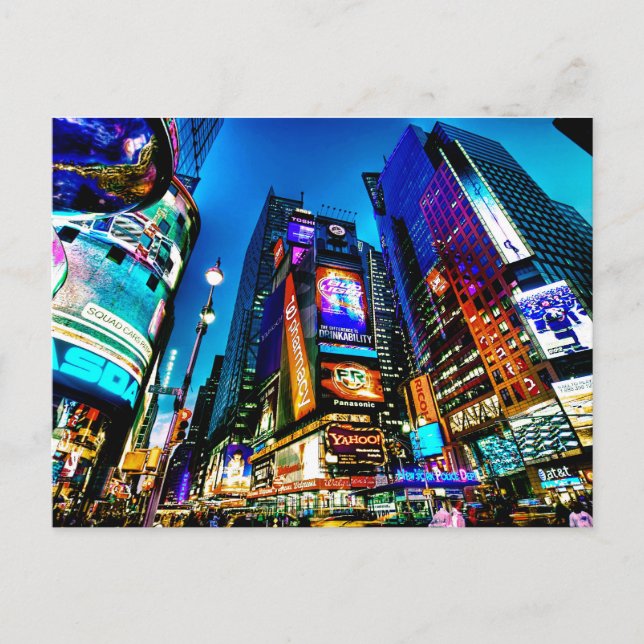 Times Square Post Card Postkarte (Vorderseite)