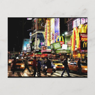 Times Square Post Postkarte