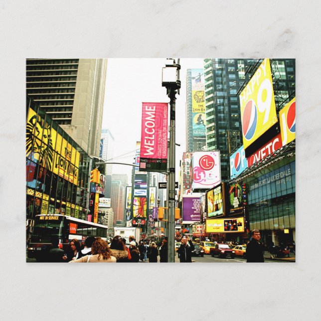 Times Square Postkarte (Vorderseite)