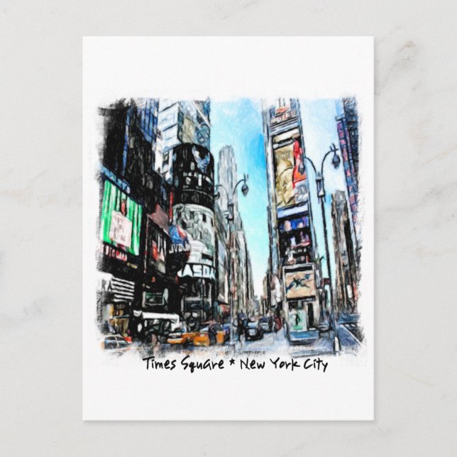 Times Square Postkarte (Vorderseite)