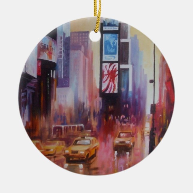 Times Square-Verzierung Keramikornament (Vorne)
