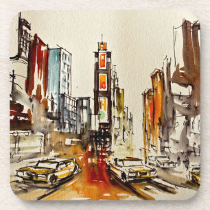 Times- Squarenew- yorkUntersetzer-Set von 6 Getränkeuntersetzer